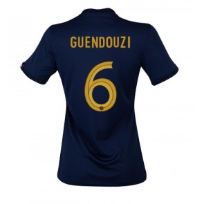 Frankrike Matteo Guendouzi #6 kläder Kvinnor VM 2022 Hemmatröja Kortärmad